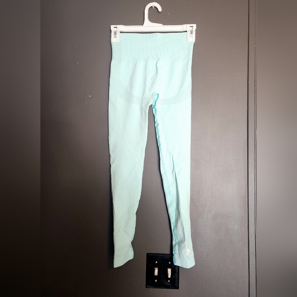 Womens best aqua blue power seamless leggings Athletic | athleisure compression - Picture 9 of 11